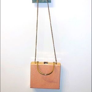 Pink sparkle crossbody purse